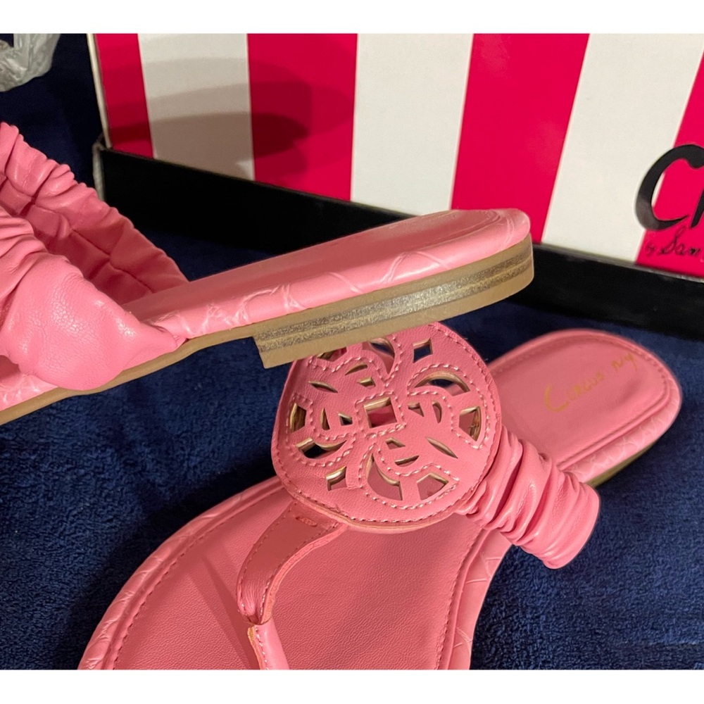 Circus by Sam Edelman Camara Pink Confetti Sandals NWT SZ 10 - Picture 3 of 8
